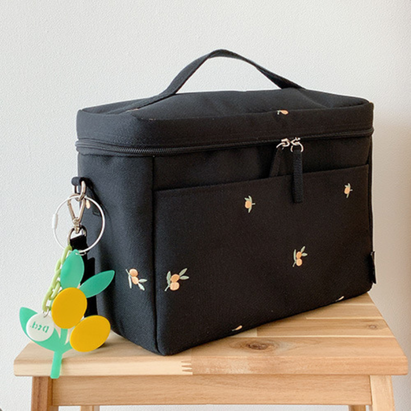 Bear Embroidery Baby Stroller  - Food Storage In Cooler avaliação e preço