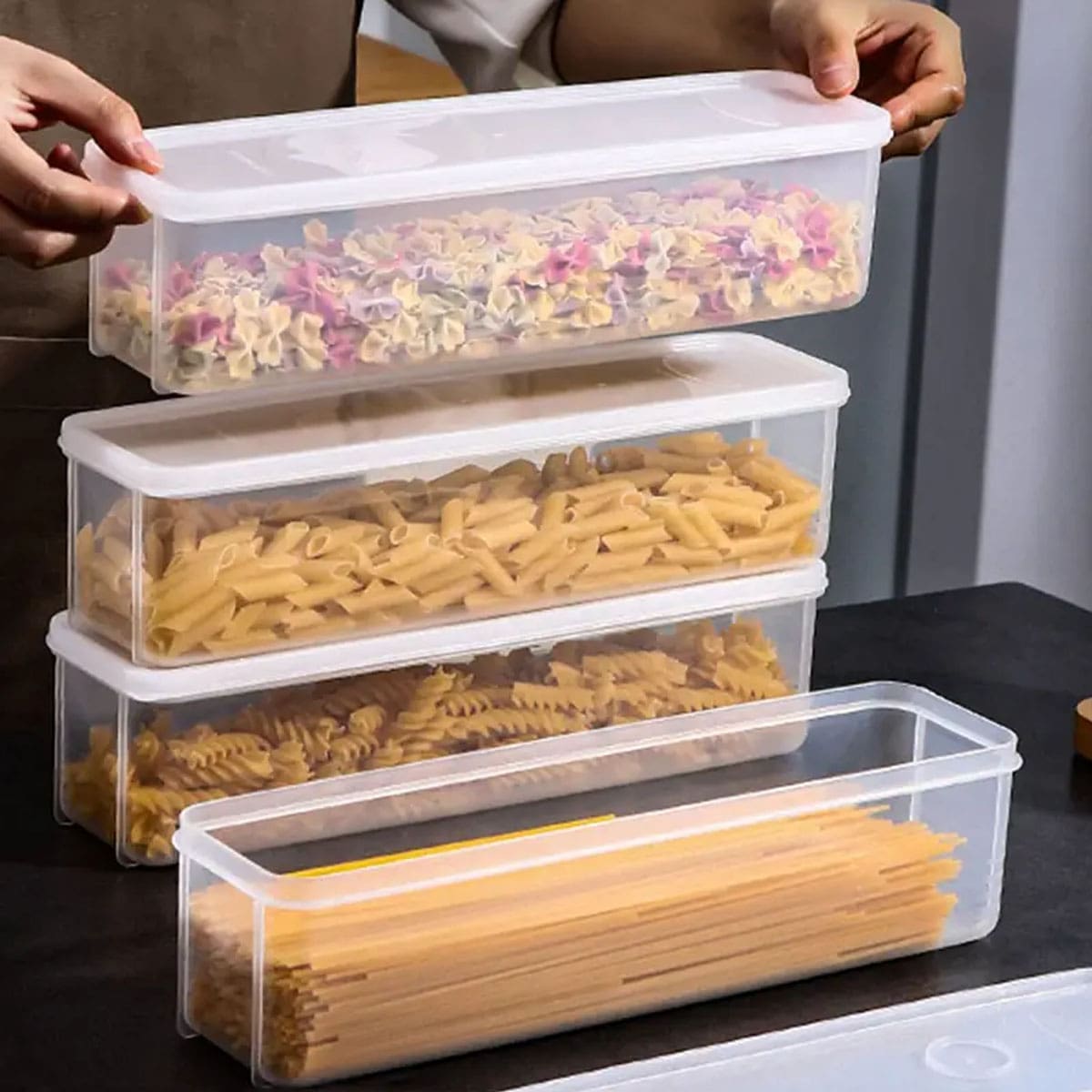 1 Plastic Transparent Storage  - Food Storage Order avaliação e preço