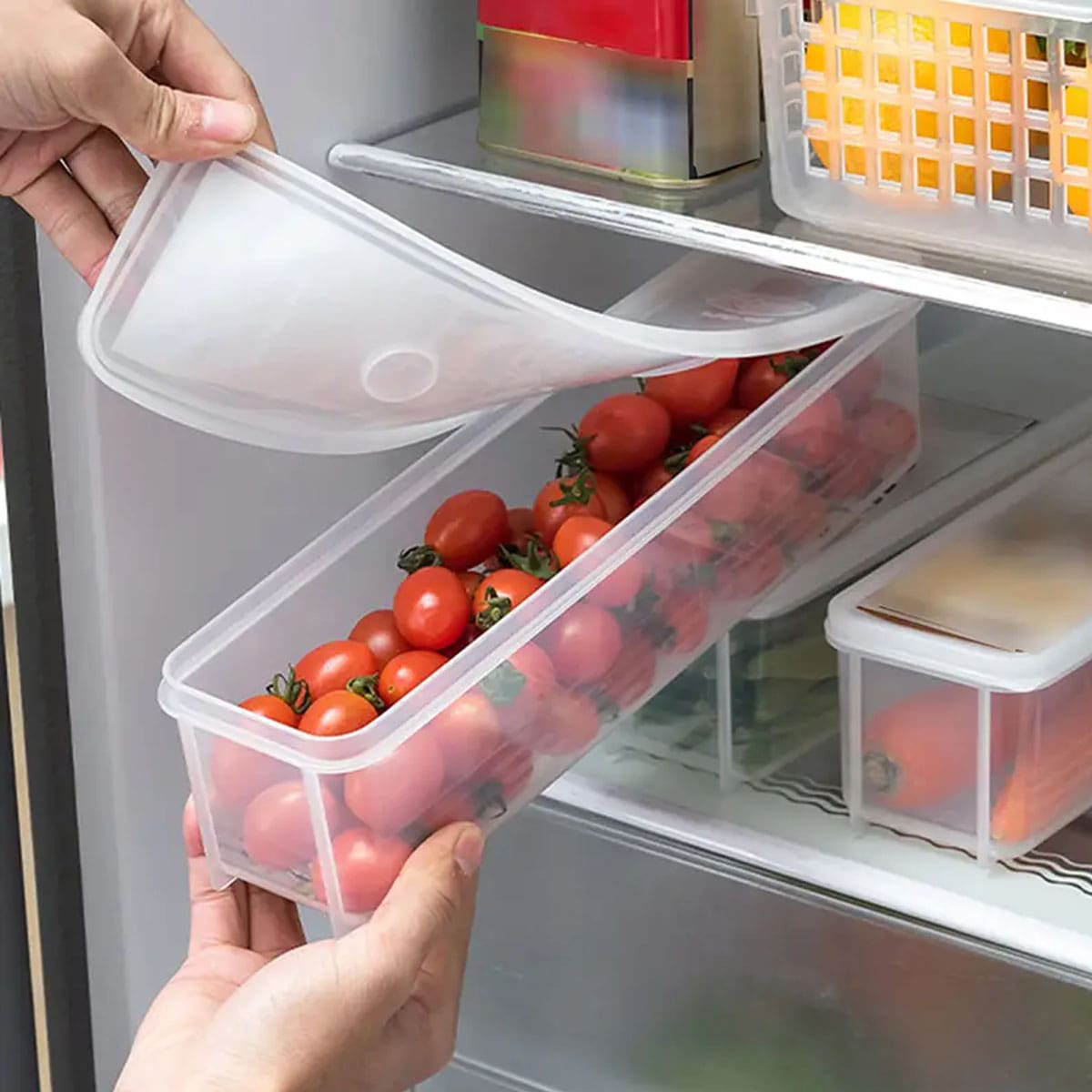 1 Plastic Transparent Storage  - Food Storage Order avaliação e preço
