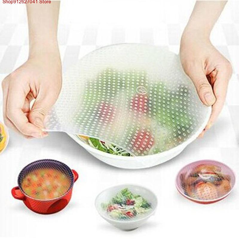 4PCS Silicone Reusable Bowl Co - Food Storage Variety Pack avaliação e preço