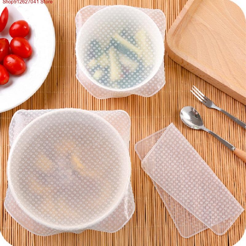 4PCS Silicone Reusable Bowl Co - Food Storage Variety Pack avaliação e preço